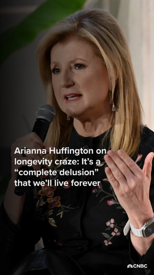 "Instead of trying to live forever, how about trying to improve how you spend your day?"

Arianna Huffington, founder and CEO of Thrive Global, weighed in on the current longevity craze with CNBC's Julia Boorstin for the CNBC Changemakers & Power Players podcast.

Follow and listen to the full interview at the link in bio.