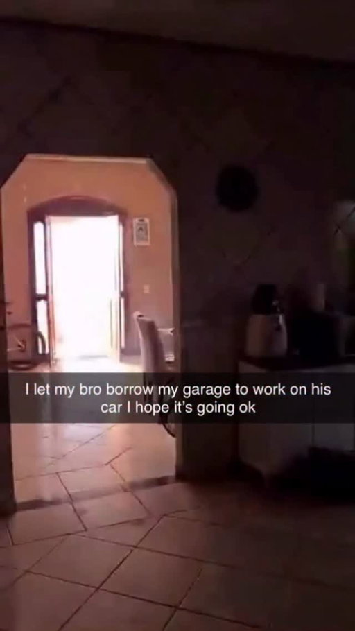 he was just supposed to change his air filter