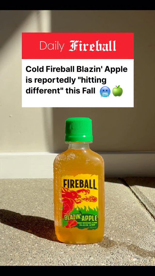 PSA: ICY COLD BLAZIN' APPLE IN THE FALL MAKES ME FEEL TINGLY INSIDE