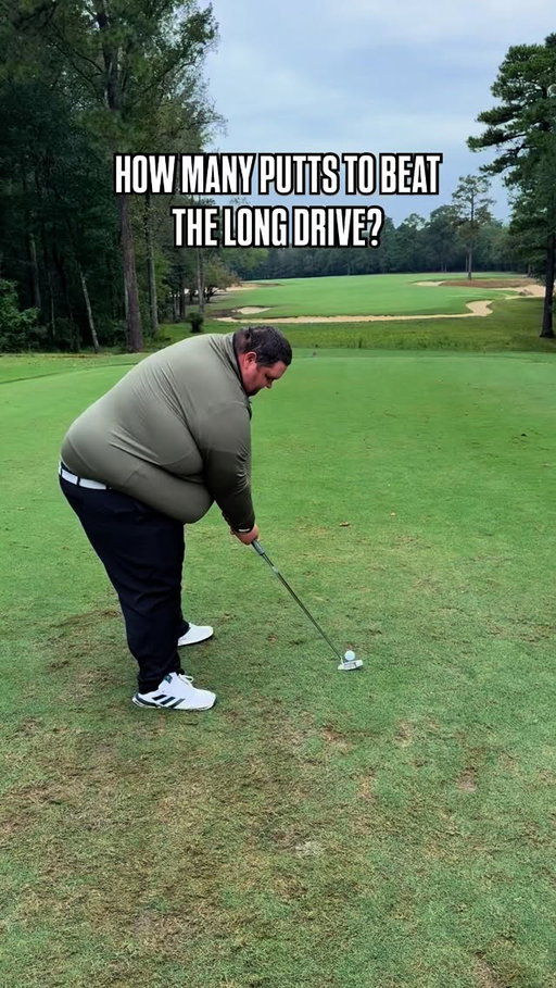 299 yards uphill into the wind. How many putts will it take Beef to beat the @Chevrolet long drive?

@BarstoolClassic #Ad