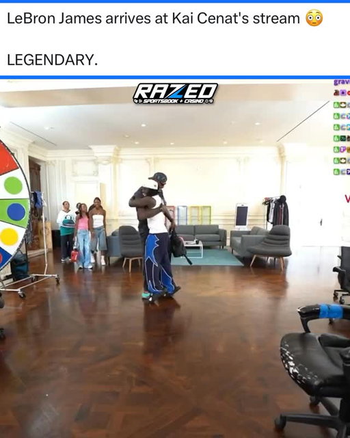 LEBRON JAMES AND KAI CENAT ARE LIVE RIGHT NOW.