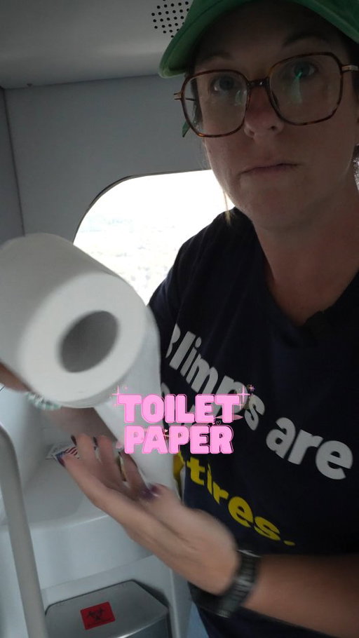 We don’t slack on bathroom reviews even in a blimp