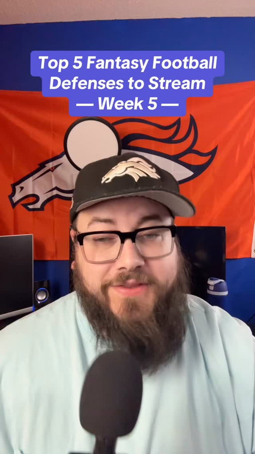 Top 5 fantasy football defenses to stream in NFL Week 5 #acshear #walterpicks #fantasyfootball #fantasyfootballadvice