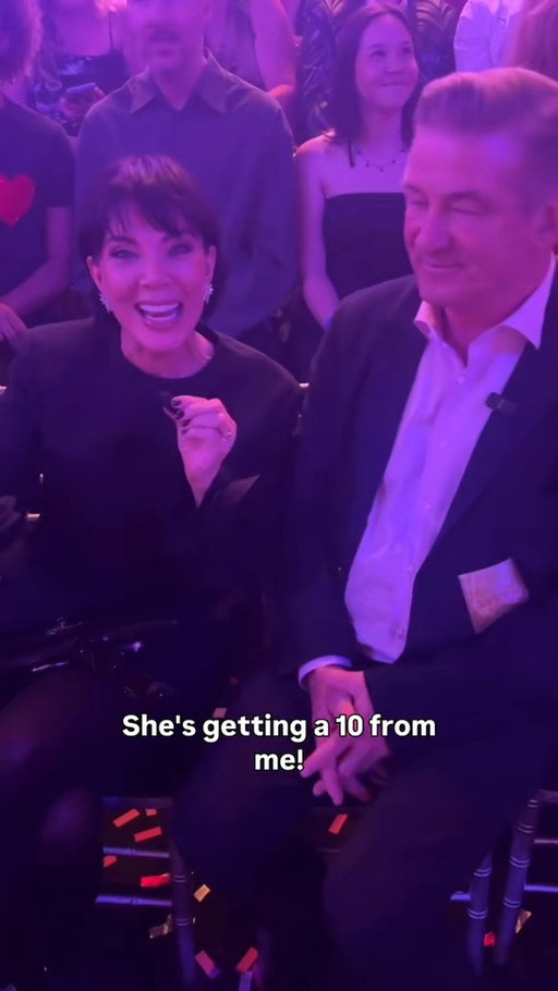 Love seeing @krisjenner and @alecbaldwininsta supporting @hilariabaldwin on #DWTS tonight! #TikTokNight