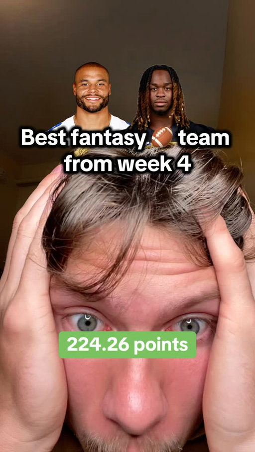 The Best possible fantasy football team from week 4 ✅🏈 #fantasyfootball #nflfantasy