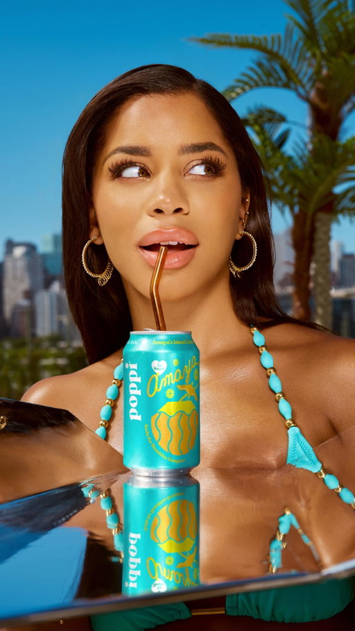Who needs a man, when you have your own can! 💛 If you aren’t drinking my new @drinkpoppi 🌴 limited-edition 🌴 flavor, Amaya’s Island Colada, you’re an extremely odd individual. 🥥🤭🍍 Shop our pre-sale on @amazon now before this opportunily ends! Link in bio. #poppipartner 💛