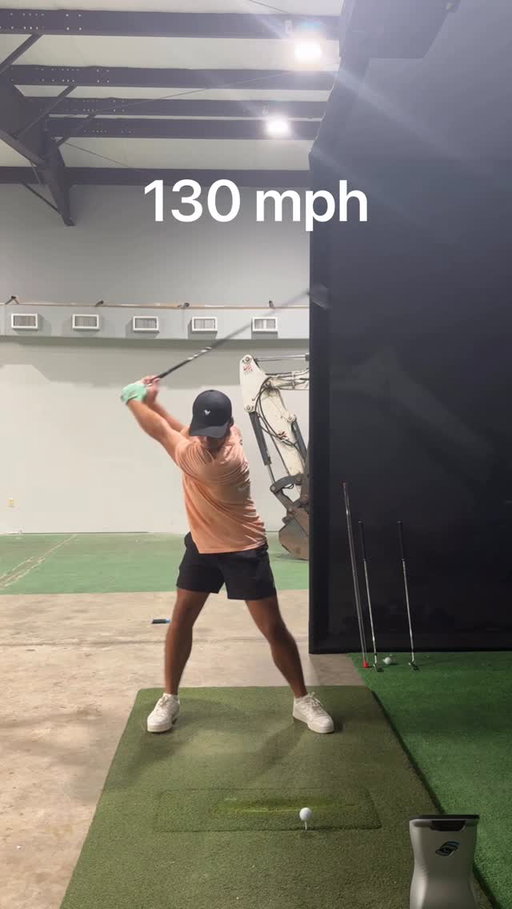 What driver speeds look like, 100-130mph #golf