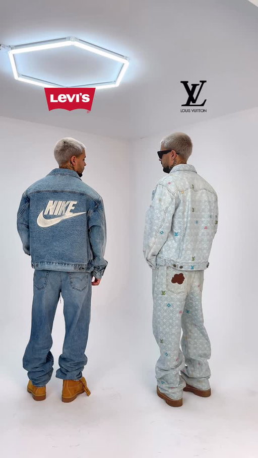 Best denim set: Levi’s x Nike or Louis Vuitton x Tyler the creator?

#outfitbattle #denim #levisnike #louisvuittonmen #lv #louisvuitton #reelsoutfit #reelsfashion