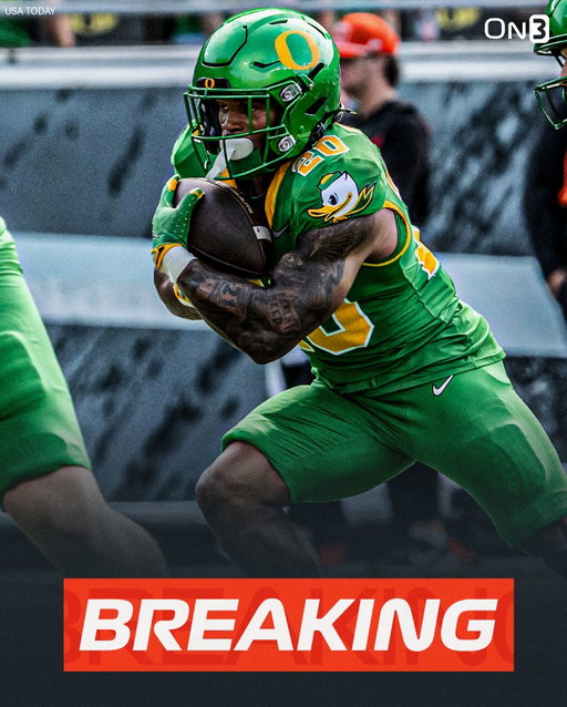Oregon RB Makhi Hughes has requested a redshirt for the remainder of the 2025 season, Dan Lanning announced.

Hughes rushed for 1,401 yards and 14 touchdowns last season at Tulane.