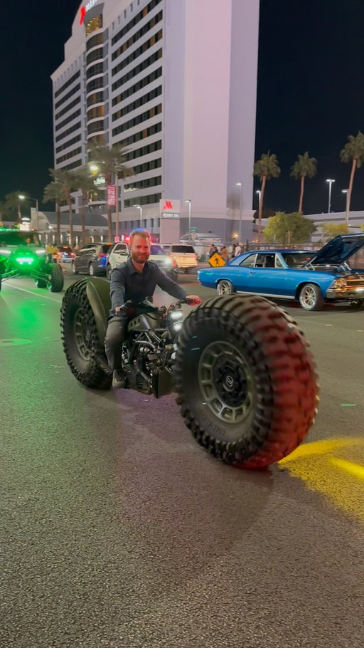 The Monster Chopper At SEMA Show Las Vegas @grindhardplumbingco @semashow @vegas