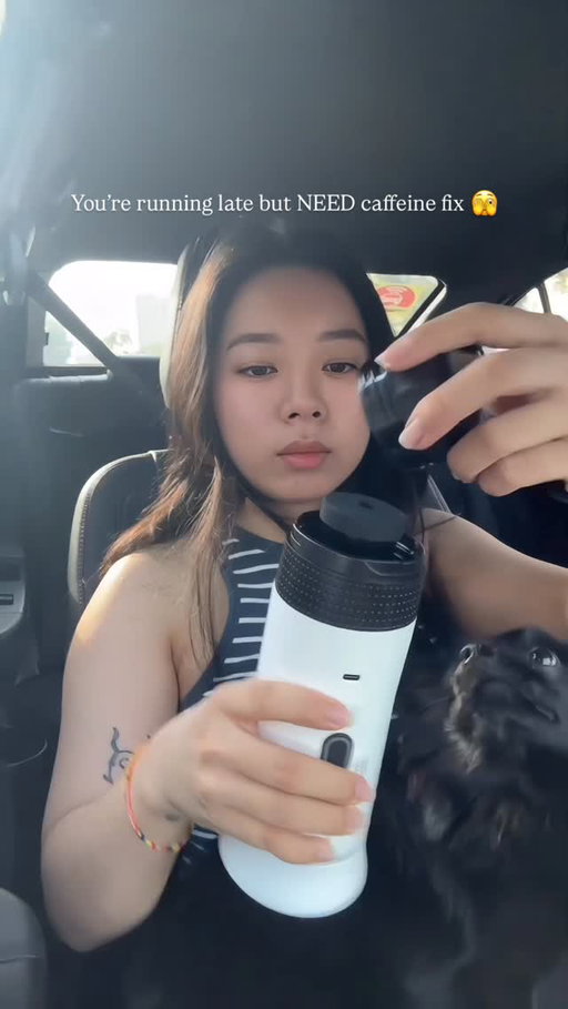 Who even needs Starbucks when you can brew coffee in your car 🤯🤣

@hiblendr portable coffee machine, fresh brew anywhere anytime 👌🏻