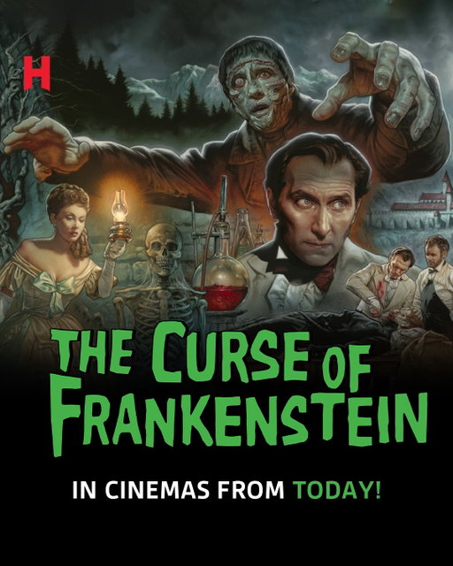 Following its World Premiere at @vue London - West End (Leicester Square) yesterday, the highly anticipated 4K restoration of Hammer's iconic horror, THE CURSE OF FRANKENSTEIN, is finally hitting cinemas TODAY!

Witness Cushing’s Baron, and Lee’s Creature as you’ve never seen them before at this special cinematic run — Book your ticket now at https://bit.ly/4pc9rwg 🎟️

#TheCurseOfFrankenstein #4K #4KRestoration #TerenceFisher #PeterCushing #ChristopherLee #film #horrorfilm #horror #horrorfan #Hammer #Hammerhorror #Hammerfilm #Hammerfan #outnow #specialevent #incinemas @hammer_films @warnerarchive