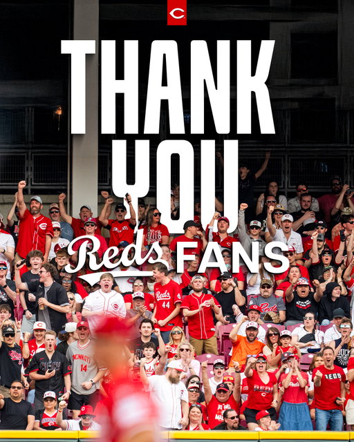 It's been quite the ride.

Thanks for being with us the whole way, Reds Country ❤️