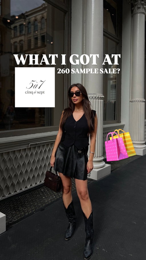 Every NYC fashionista’s secret — @260samplesale 
🖤
Stopped by the @cinqasept Sample Sale in SoHo yesterday and couldn’t be happier with my finds (try-on at the end!). 

📆 Oct 1 - Oct 5
📍477 Broome street, SoHo, New York

@260samplesale via @invyted.app | @invyted.us 
#my260 #cinqetsept #260samplesale