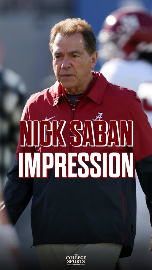 One of the best Nick Saban impressions we’ve EVER seen🤣