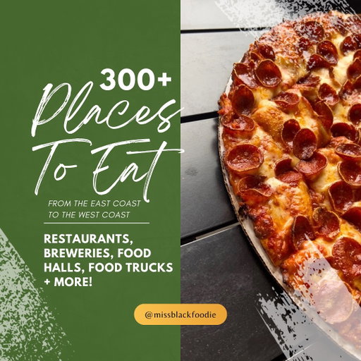 300+ PLACES TO EAT: Consider this post your first resource when you need to feed a craving, are looking for a brunch spot or a place to celebrate. 
 
While the majority of these restaurants I recommend, this is not a list of recommendations, but a restaurant guide, as there are restaurants listed here that I have not visited in years. The restaurants are categorized based off their offerings and type (cuisine, food truck, food hall, etc.) to make it easier to navigate. 
 
Recommendations will not be accepted for this list as it is based solely on places I’ve eaten at. If a restaurant is not on this list, it is because I have not eaten there or it is an oversight. This list will be updated on an annual basis. 
 
Featured Dishes:

📸Page 1 | Pepperoni Pizza – The Crust
📸Page 2 | Oxtails Entrée – Island Grill + Pub
📸Page 3 | Meatball Selfie – The Crust
📸Page 4 | Sunset Park Hot Dog – Surefire Market
📸Page 5 | Top: Hestia Specialty Maki Rolls – Kazan, Rainbow Deluxe, Tsurai – Hestia Asian Rooftop … Bottom: Kanisu Sushi Roll – Moon Thai & Japanese
📸Page 6 | Buffet – Ginza Buffet
📸Page 7 | Espresso Love – Sophia’s Lounge
📸Page 8 | Top + Bottom: Large BBQ Plates – Midwood Smokehouse
📸Page 9 | Bananas Foster French Toast – First Watch
📸Page 10 | Top: Iced Molasses Gingerbread Selfie – Jeni’s Ice Creams…Bottom: Red Velvet Queen Shake – Carolina Scoops
📸Page 11 | Bubblegum and Birthday Cake Water Ice – Super Icy Brothers
📸Page 12 | Poppin’ Popcorn Shrimp – Deluxe Fine Dining
📸Page 13 | Camp North End
📸Page 14 | BBQ Bussin’ Wings and Collard Green Egg Rolls – GG’s Grill
📸Page 15 | Braised Lamb Bowl - Cava
📸Page 16 | Top: Various Dishes – Curry Gate … Bottom: Hot Honey & Smoked Prosciutto Pizza– North Italia
📸Page 17 | Various Dishes - Maria’s Mexican Restaurant
📸Page 18 | Your Foodie Passport Selfie – Seafood Connection 
📸Page 19 | Orange Hennessey Wings – Dyverse Flavaz
📸Page 20 | Top: Various Pizzas – Seaboard … Bottom: Fussy Hussy - Slutty Vegan