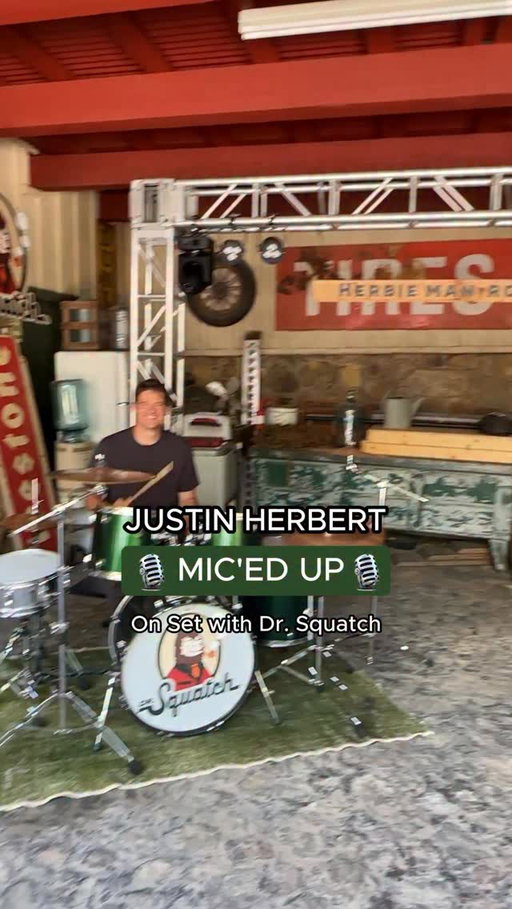 Shred City. Population = Justin Herbert 🎸

@justinherbert #DrSquatch #MANLANDIA #MicdUp