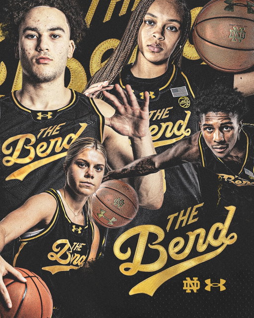 The Bend in every detail. This uniform is inspired by the city we call home — South Bend. Every line, stitch, and design element reflects the bond between the Fighting Irish and the community that shapes us.

#GoIrish☘️