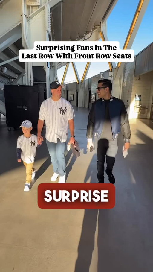 @Omar surprised these fans in the last row with tickets behind home plate because they are subscribed to ESPN 🔥

#mlb #yankees #surprise