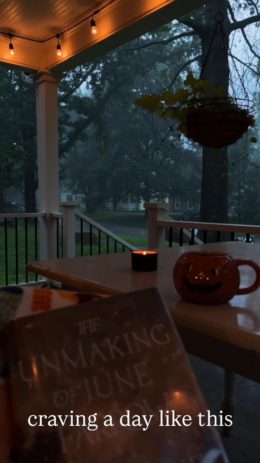 There’s just something so magical about a rainy day. 🥲⛈️✨ Life is exhausting, but this weather slows us down and reminds us that we need rest too. Did you know the smell of petrichor (the smell of rain on dry soil) can even have mental health benefits because it promotes a sense of calm in our brain just from the scent? 🥹

Anyone else need a stormy day like this for their soul too?! ⛈️

#pluviophile #rainyweather #moodyweather #readingtime #bookstagram #cozyathome #cozyvibes #moodyvibes #pluviophile☔️ #rain #rainy #rainyday #rainymood #porchlife #porchsitting #coveredporch #cozyliving #fallvibes🍁 #autumnvibes🍁 #bookishlife #slowlivingforlife #cozyvibesonly #soothingsounds #relaxingsounds #rainymorning #rainyweather☔️ #stormyweather #storms #thunderstorms #midwestlife