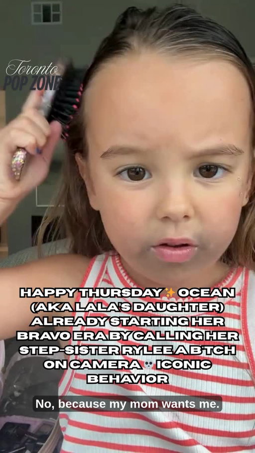 EDIT: it’s her half sister not step sister 

Ocean really said “family drama starts NOW” 💀 not Lala’s daughter dragging her own stepsister like she’s on VPR Kids Edition 💅🏽🎬