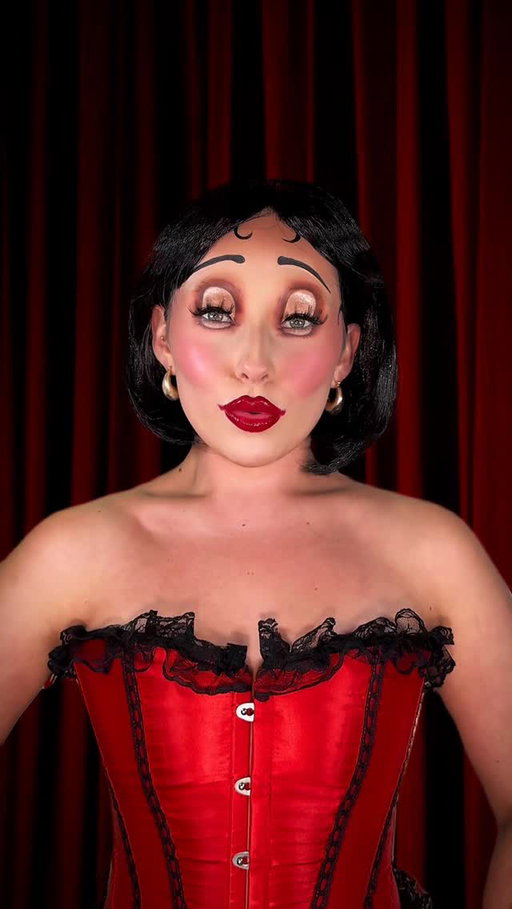 Betty Boop Cosplay ❤️‍🩹 #bettyboop #cosplay #makeuptransformation #makeuptransition #bettyboopmakeup @maybelline @beautybay @nyxcosmetics_uk