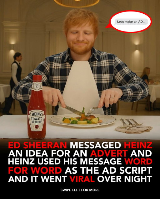 Ed Sheeran once DM’d Heinz with an idea for a commercial… and they actually made it.

In the ad, Ed walks into a fancy restaurant, pulls out a ketchup bottle, and proves that authenticity beats perfection every time. A campaign born from genuine love for the product turned into viral marketing gold.

Follow @biz.insider for more business insights.