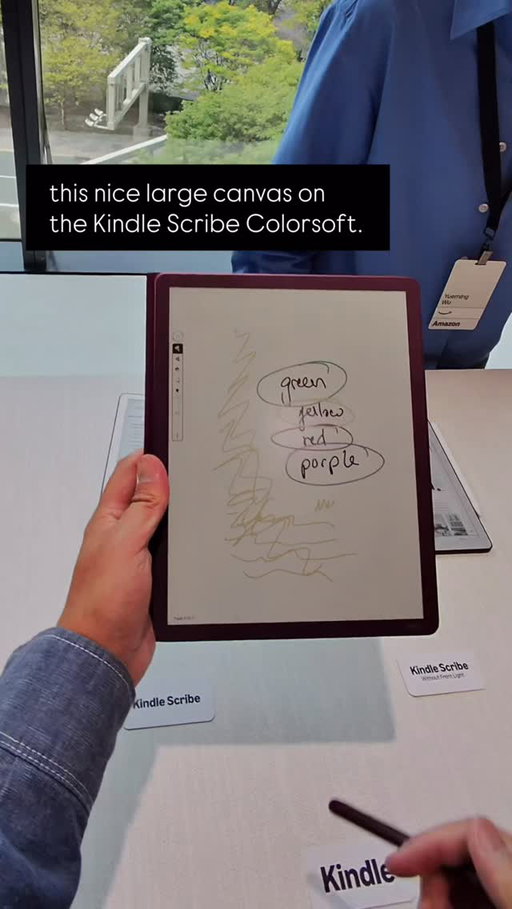 I’m working on a full video about all of Amazon’s recent announcements, but here is a quick look at the new Kindle Scribe Colorsoft — would you rock this for your notebook organization?

[POV shot via @meta @raybanmeta]

#kindle #amazon #kindlescribe #kindlescribecolorsoft #amazonkindle @amazon @amazonkindle