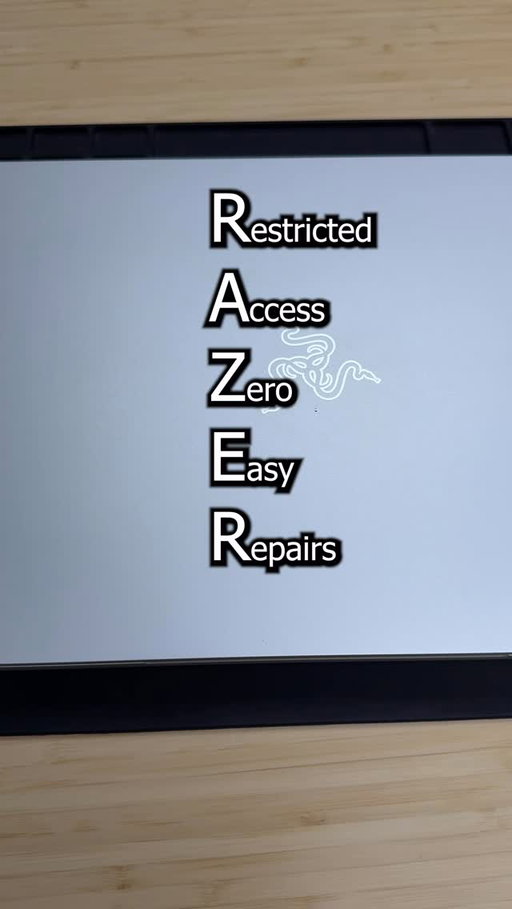 RAZER stands for Restricted Access Zero Easy Repairs. Ater dealing with these incompetent clowns for over 3 weeks, they finally gave me an estimate for a replacement battery for my customers $4000 2021 Razer Blade Studio laptop. $159. And they insist I have a professional install it. RAZER wants to be Apple so bad, they copy all of their bad practices instead of their good...See you at CES! #pc #tech #technology #computer