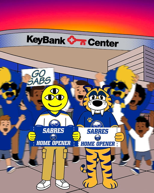 We’re teaming up with @keybank & the @buffalosabres to give away two tickets to the Sabres home opener on October 9! 👀✨
 
Tag a friend in the comments to enter 👇🏼 

24 hours until we select a winner, GO!