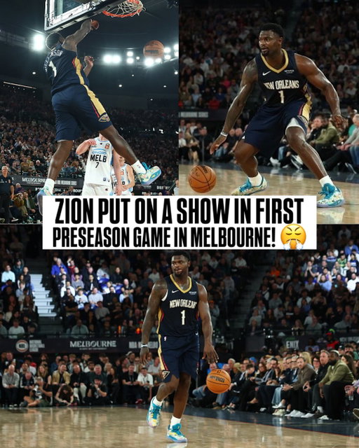 In the first ever NBA game played in Australia, @zionwilliamson (15PTS, 5 AST, 2 STL) stuffed the stat sheet in a @pelicansnba win! 🇦🇺⚜️
