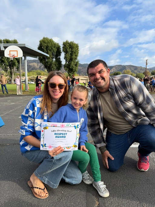 We've got a couple of award winners in this family! Congrats to Lucy and Joy for being recognized by their school in consecutive months. Kindness! Respect! All the stuff!