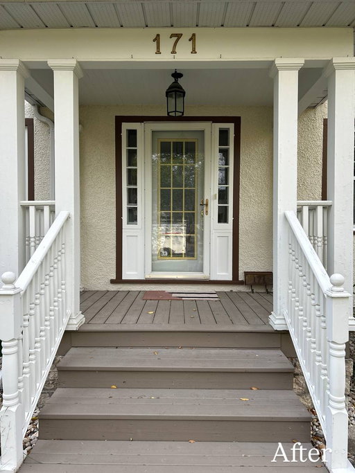 Fresh new look for our client ✨

Thanks to this gorgeous October weather, exterior season is still going strong. 🍂 

Swipe to see the transformation happen! 😍

Looking to update your interior or exterior space? Give us a call at 204-452-3633 to book your free estimate. 📱