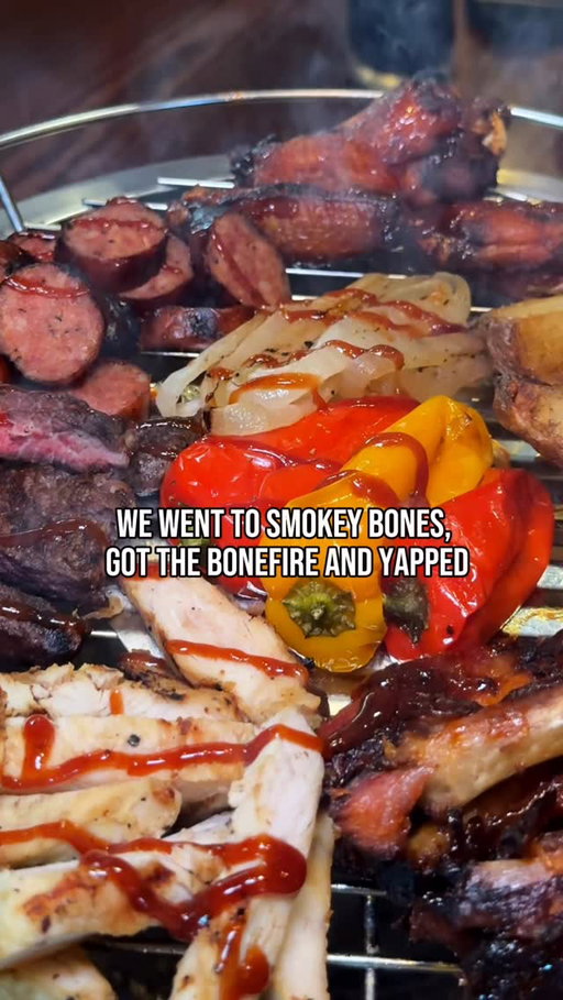 The bonefire and a little yap—our dream date too🔥😉🍖