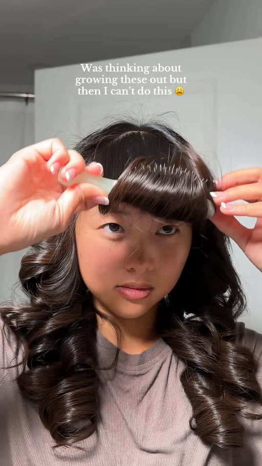 I’m like half growing them out have not iykyk #hair #hairinspiration #hairinspo #hairofinstagram #hairtips #hairvideo #hairoftheday #hairstyle #hairideas #curtainbangs