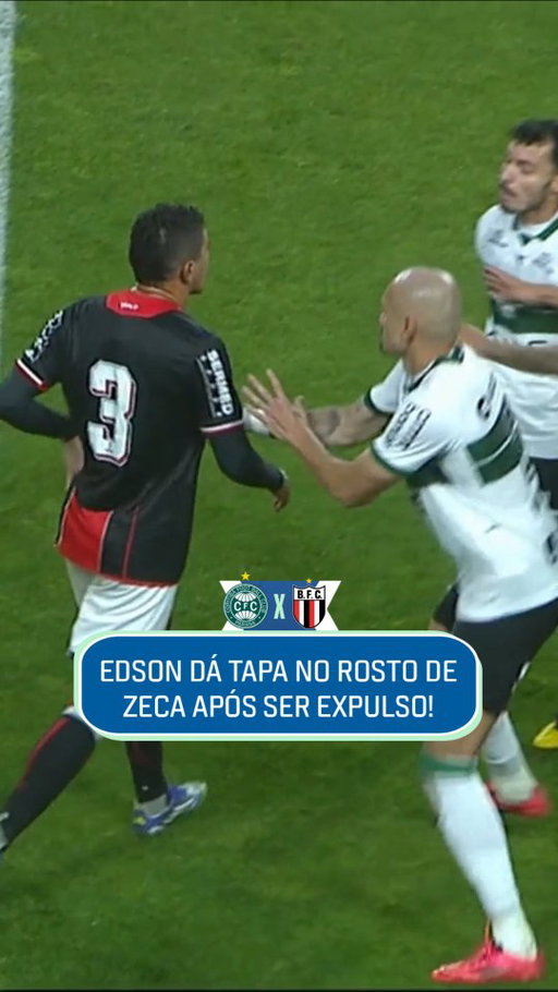 EDSON DÁ TAPA NO ROSTO DE ZECA APÓS SER EXPULSO! Zagueiro do Botafogo-SP recebe cartão vermelho por cotovelada em Iury Castilho e depois dá tapa no lateral do Coritiba. #SérieBNaESPN 

Assista a Coritiba x Botafogo-SP AO VIVO pelo #DisneyPlus Premium.