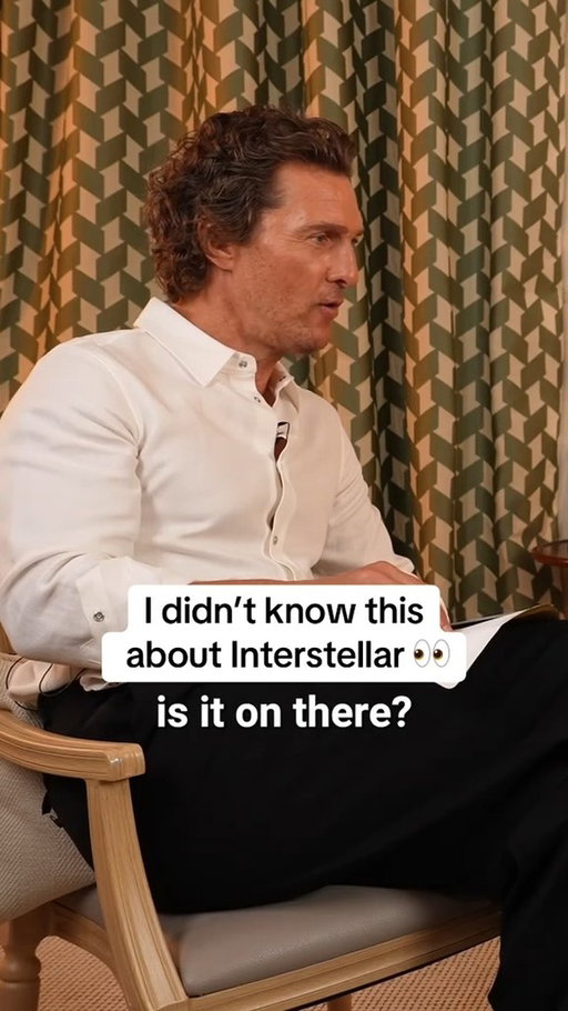 Matthew McConaughey not knowing his character’s name in Interstellar is sending me 😂

The Lost Bus is in cinemas now and will be available on Apple TV+ on 3rd October.
