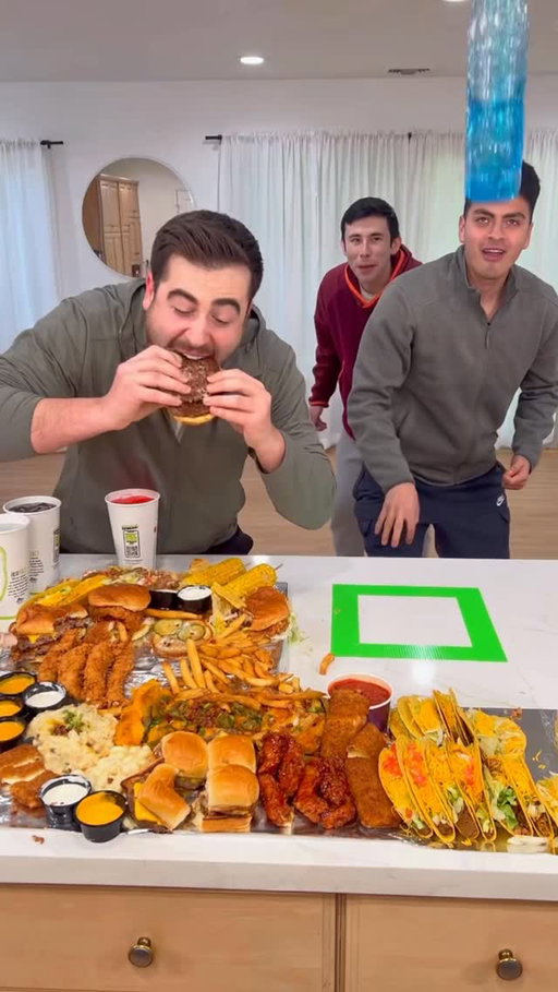 Bottle Flip Food Challenge🤤