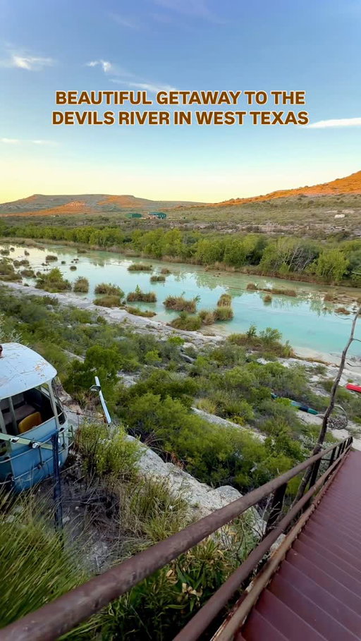 The Devils River is hands down one of the most pristine and gorgeous rivers you’ll ever see in Texas! Crystal-clear, untouched beauty that feels like a true hidden gem.

🚣‍♀️ Stretching nearly 94 miles, this spring-fed river is known as one of the top kayaking and fishing destinations in Texas. Kayakers especially love it for its long stretches of turquoise water, rugged canyons, Dolan Falls, and the feeling of total seclusion — it’s considered one of the wildest paddling trips in the state! 🎣

⛰️ To access the river, you’ll need a reservation at one of the two parks: Devils River State Natural Area – Del Norte Unit or Devils River State Natural Area – Dan A. Hughes Unit. A high-clearance 4x4 vehicle is highly recommended for the rugged drive in. 🚙

🏡 We were lucky enough to snag an Airbnb with the most incredible views overlooking the river. It’s called the Earth House in Del Rio (you can Google it to find the link) — but heads up, it books quickly and closes off during certain times of the year.

⛺️ If that’s not available, you can always camp at the park (with a reservation) or stay in Del Rio as your base when exploring.

✨ It’s a Texas adventure you’ll never forget! 

#devilsriver #igtexas #visittexas #texastodo #texastravel #texas #exploretexas #travel #texasbeauty #texasvacation #texasblogger