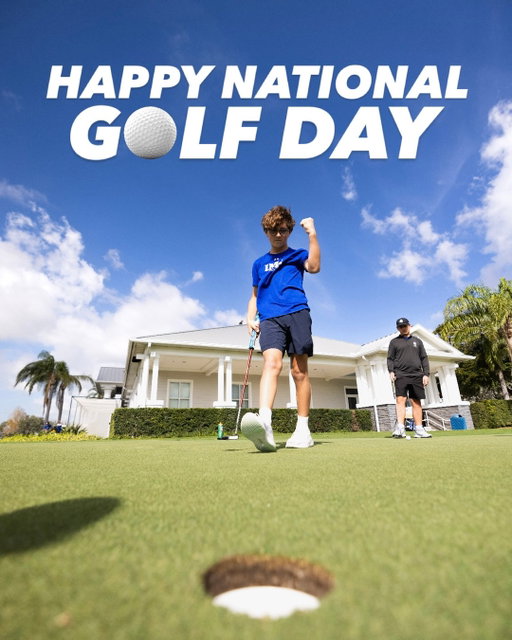🚀⛳️ ENERGY THROUGH THE ROOF 🚀⛳️ 
Happy National Golf Day from all of us at IMG Academy‼️