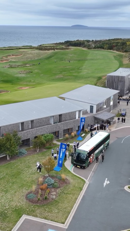 From their local qualifier to @cabotcapebreton for the 10th edition of the @rbcpgascramble presented by @bmw National Final, the first bus of players has arrived for what promises to be an unforgettable experience.