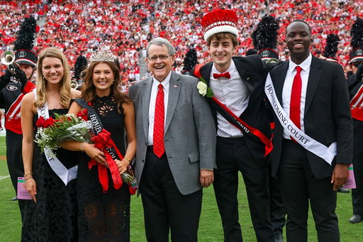 ✨Now presenting✨ Your new Homecoming King and Queen! Congratulations to Jacob Harper and Kate Hacker!