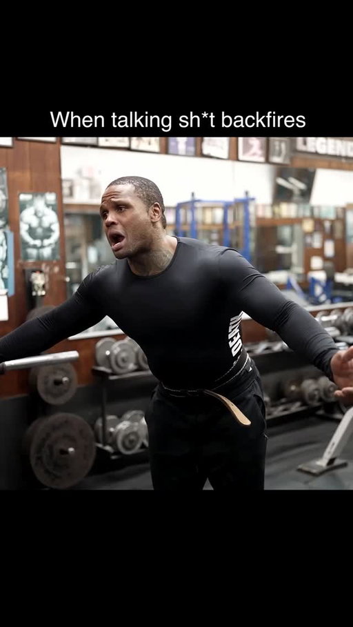 Talking sh*t to the wrong person #gym