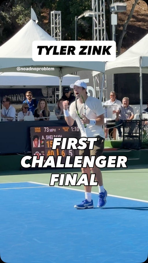 Tyler Zink reaches his first ATP Challenger final 6-3, 6-4 over Shelbayh in Tiburon! 

#tennis #atp #atpchallenger #okstate