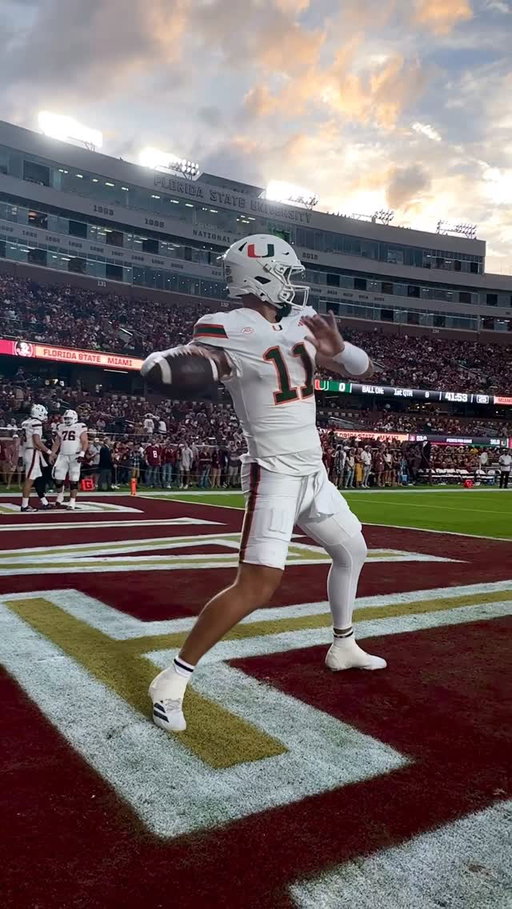 Canes Family, your starting quarterback 🙌