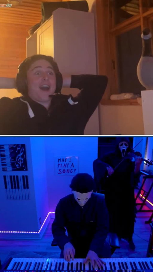 He really was like 😮 when the violin came in 🎻