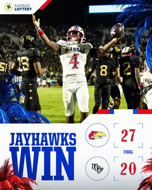 VICTORY FORMATION. 

#RockChalk x @kslottery