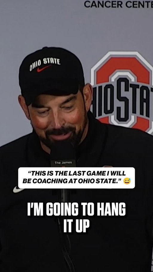 Ryan Day jokes with reporters after finding out his career winning percentage as a head coach is currently the highest in FBS history 🤣