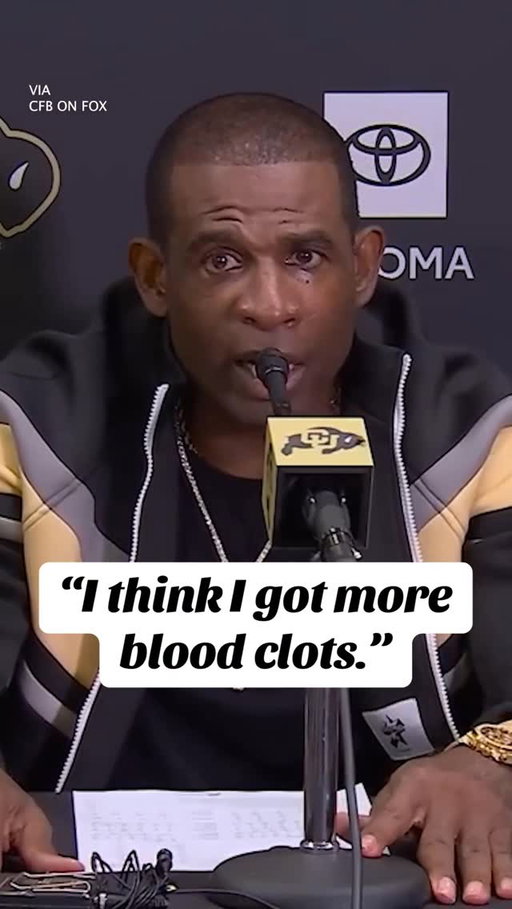 Coach Prime reveals he may have more blood clots and will visit a doctor on Monday.