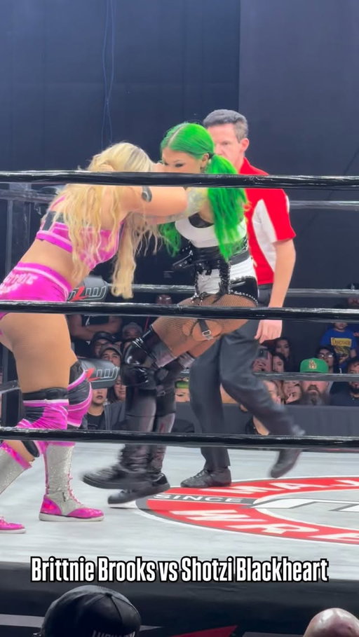 @thebrittniebrooks challenges @shotziwwe at @majorleaguewrestling ‼️

Who do you think won???